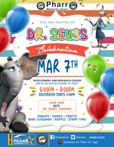 dr. seuss celebration invitation